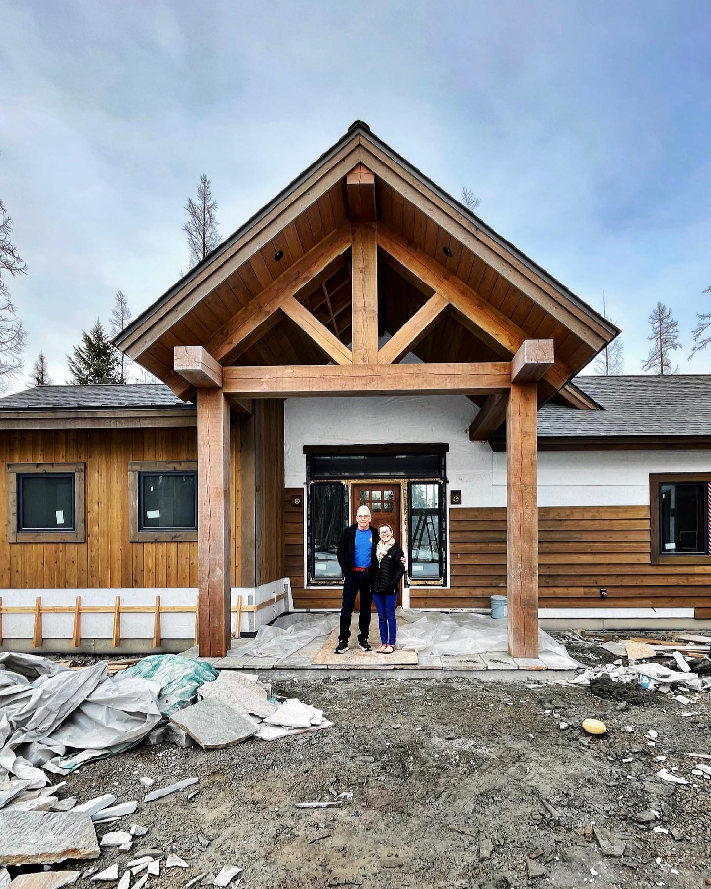 How about the size of this entry?!? We are getting so close to wrapping this project up! whitefish custom home builder