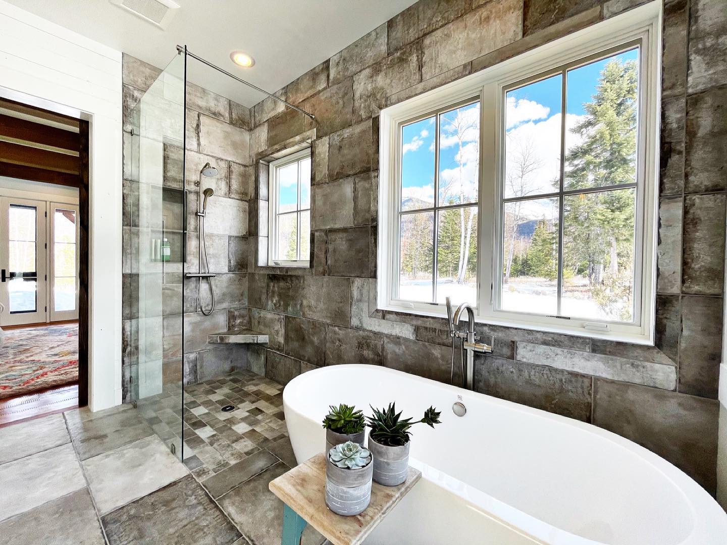 Makes you want to take a bath in the middle of the day, right?! whitefish custom home builder