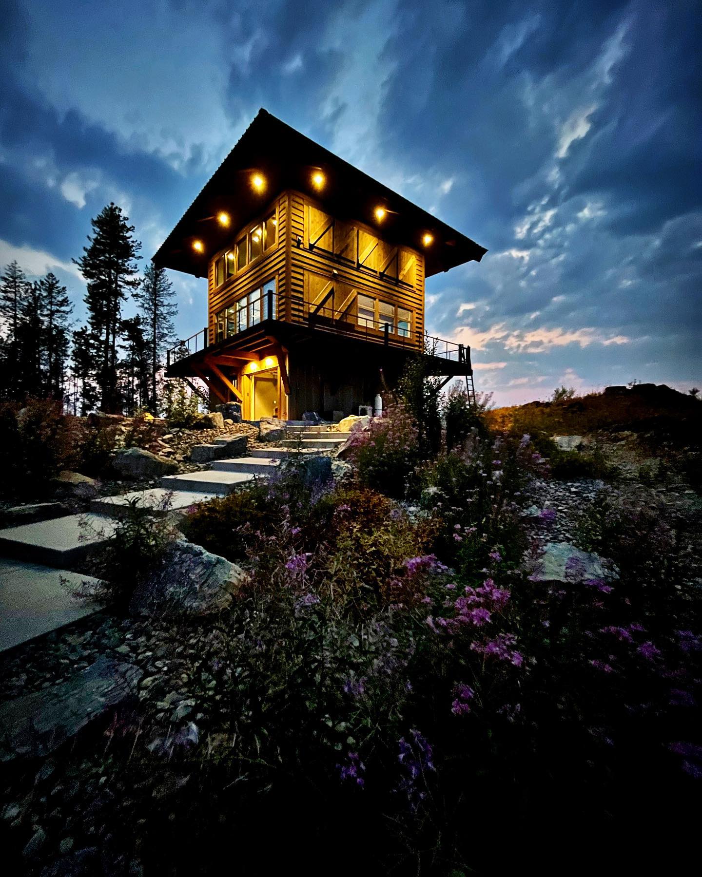 Summer nights are the best! whitefish custom home builder