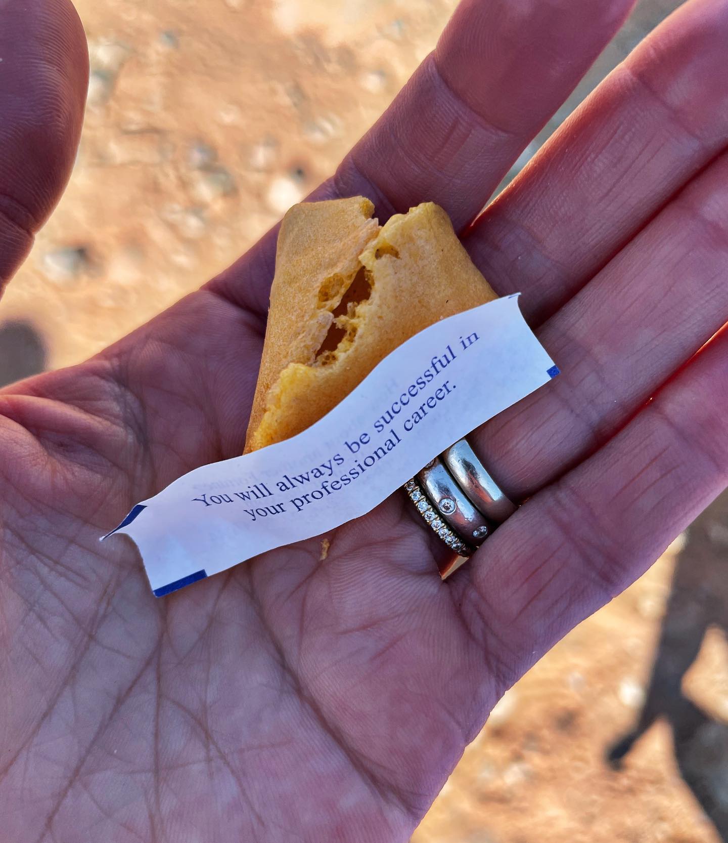 Finished a marathon in the desert yesterday and they handed me my fortune at the end  I guess I’ll take it!! whitefish custom home builder