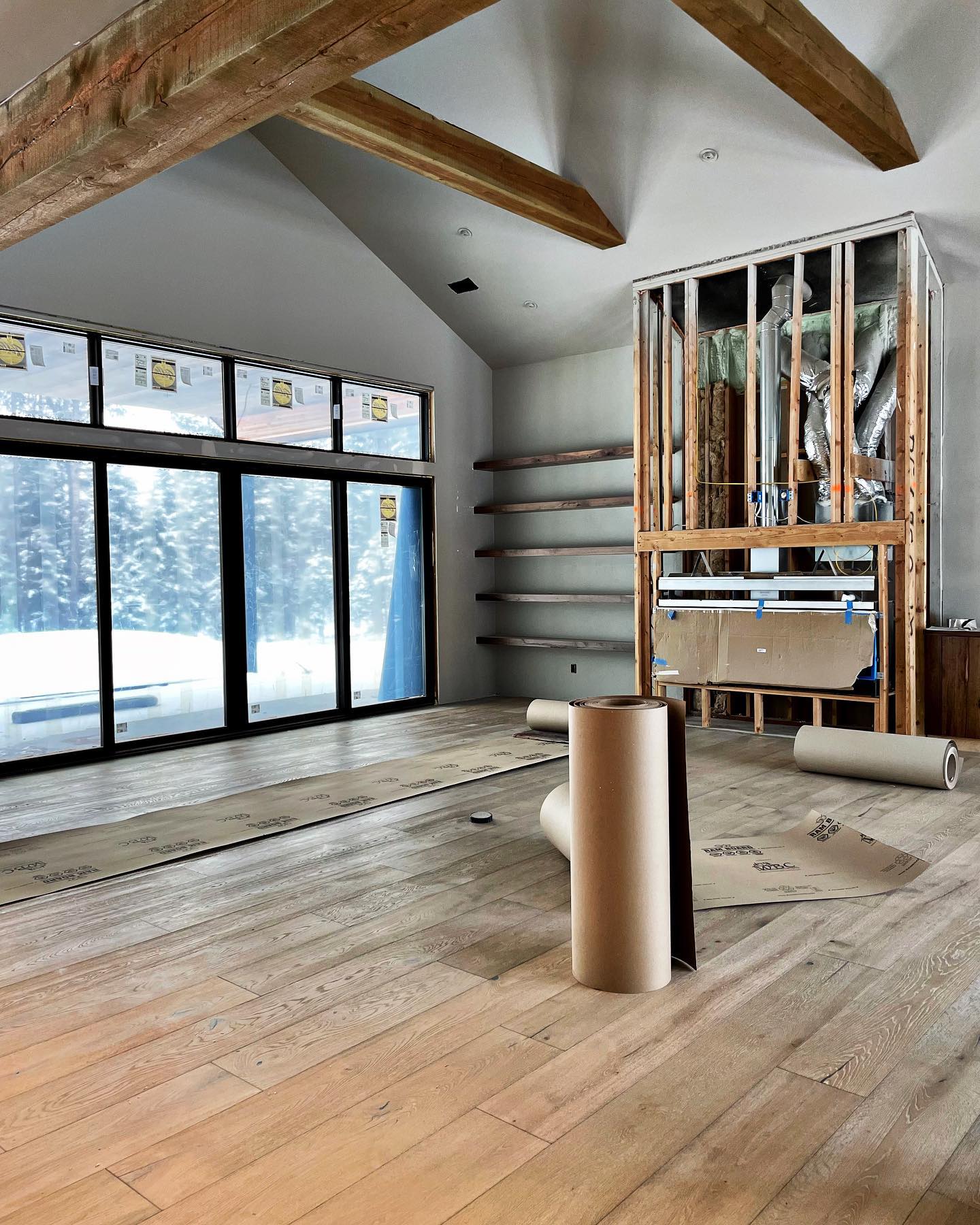 Another beautiful floor… whitefish custom home builder