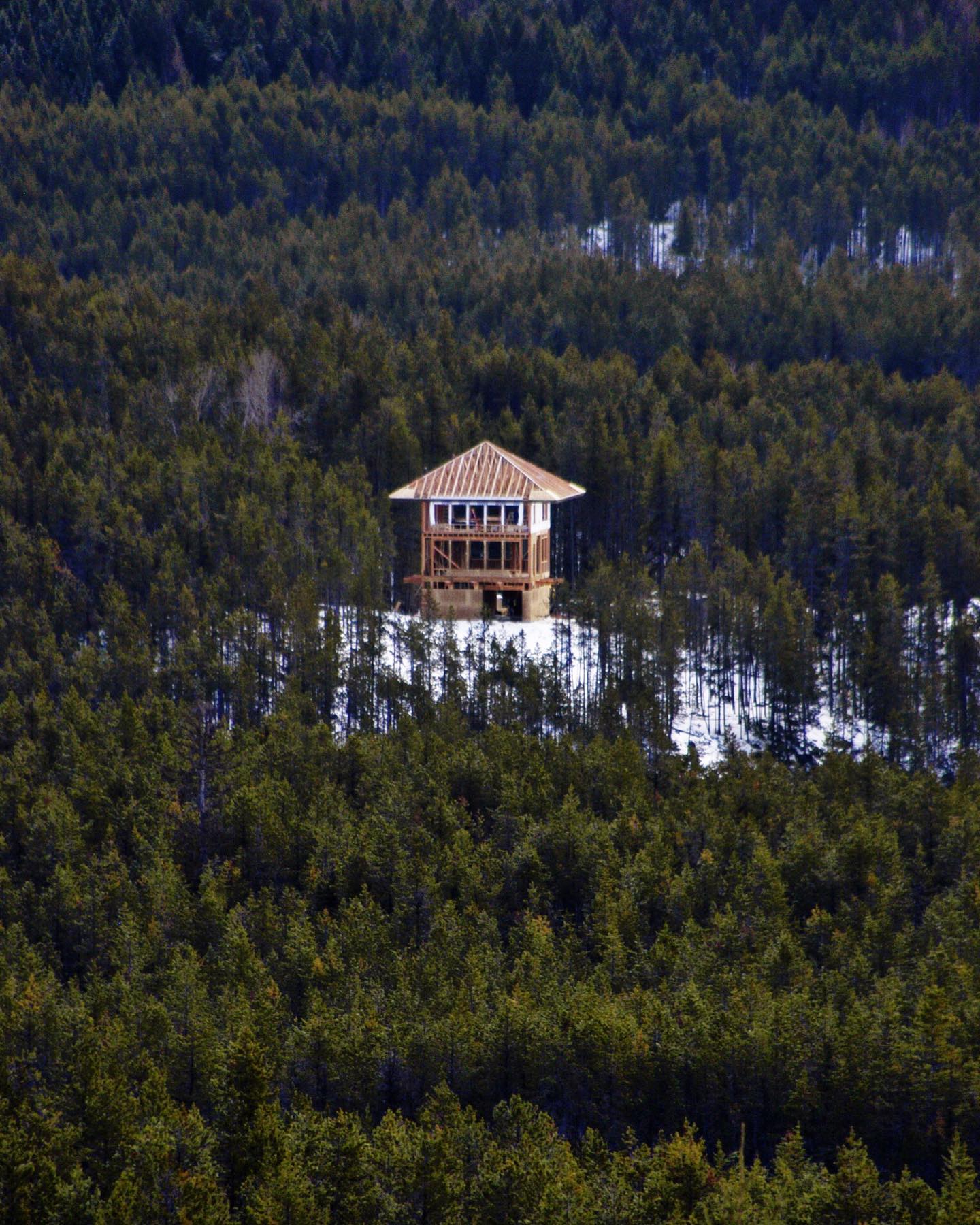 5 year anniversary of setting the roof on the Lookout  @somertreat whitefish custom home builder