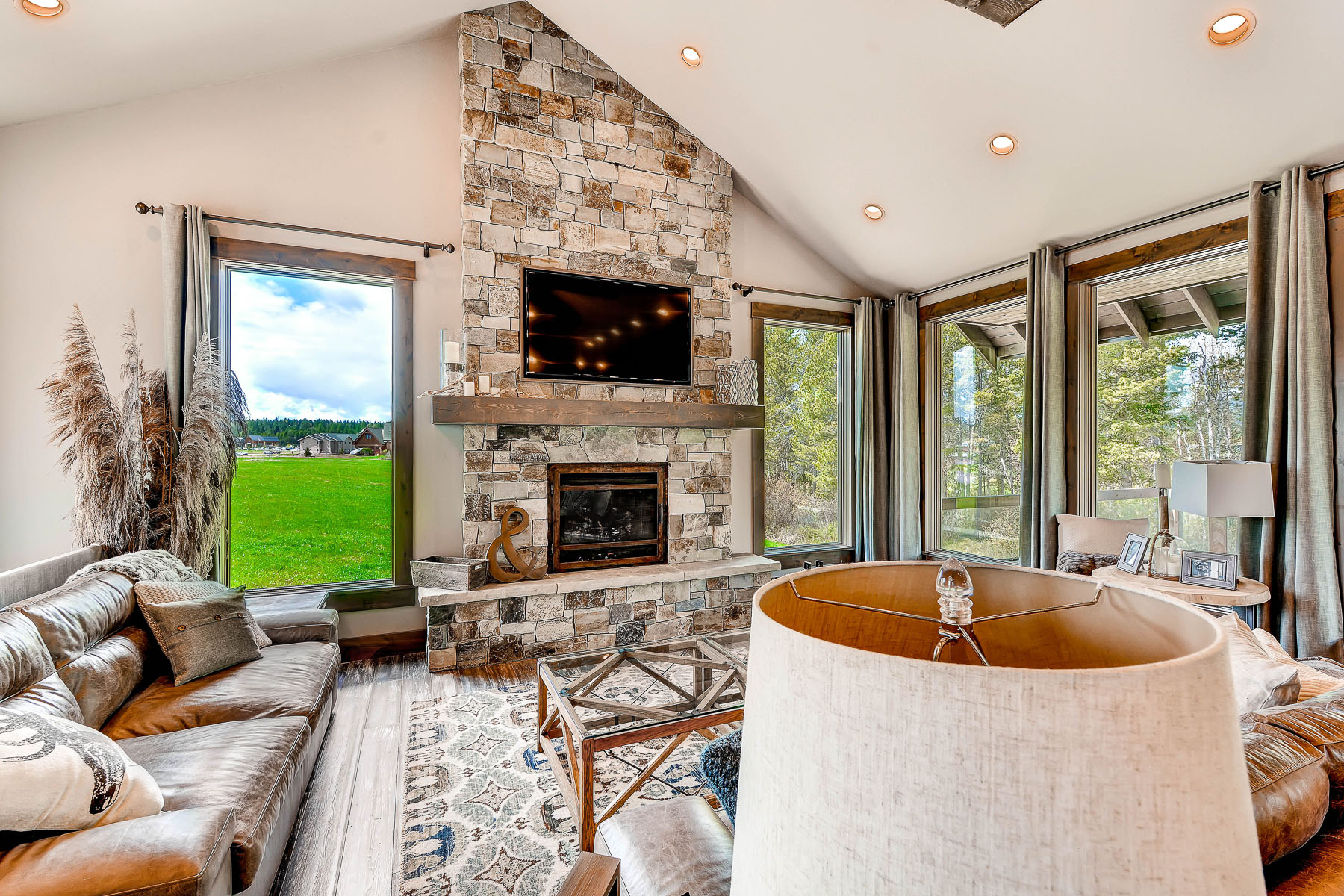 The Hollywood custom home whitefish lake river