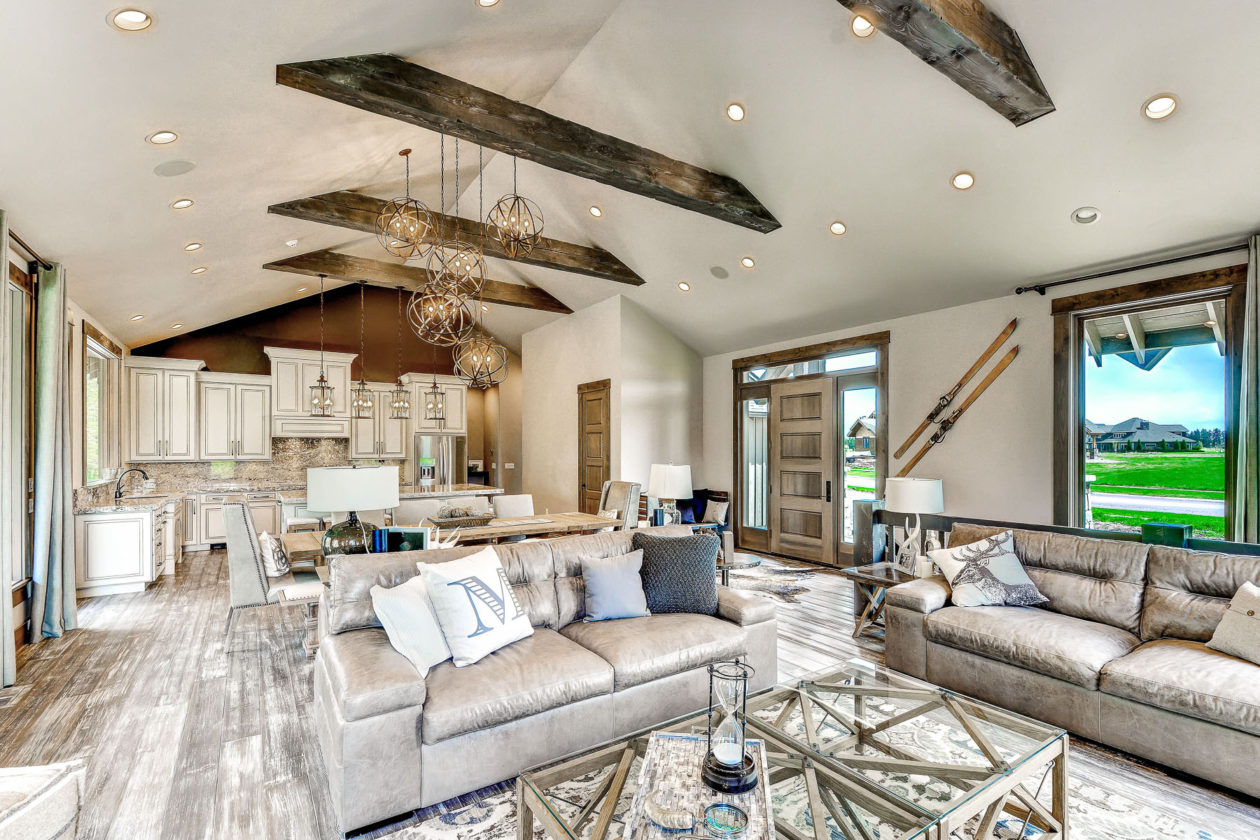 The Hollywood custom home whitefish lake river