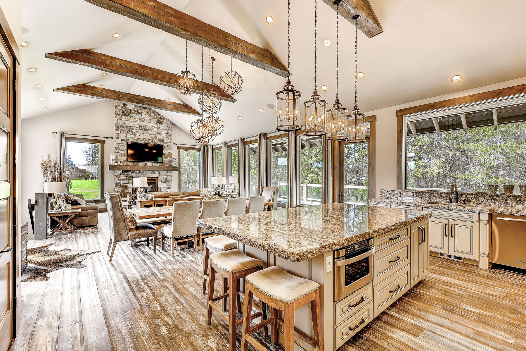 The Hollywood custom home whitefish lake river