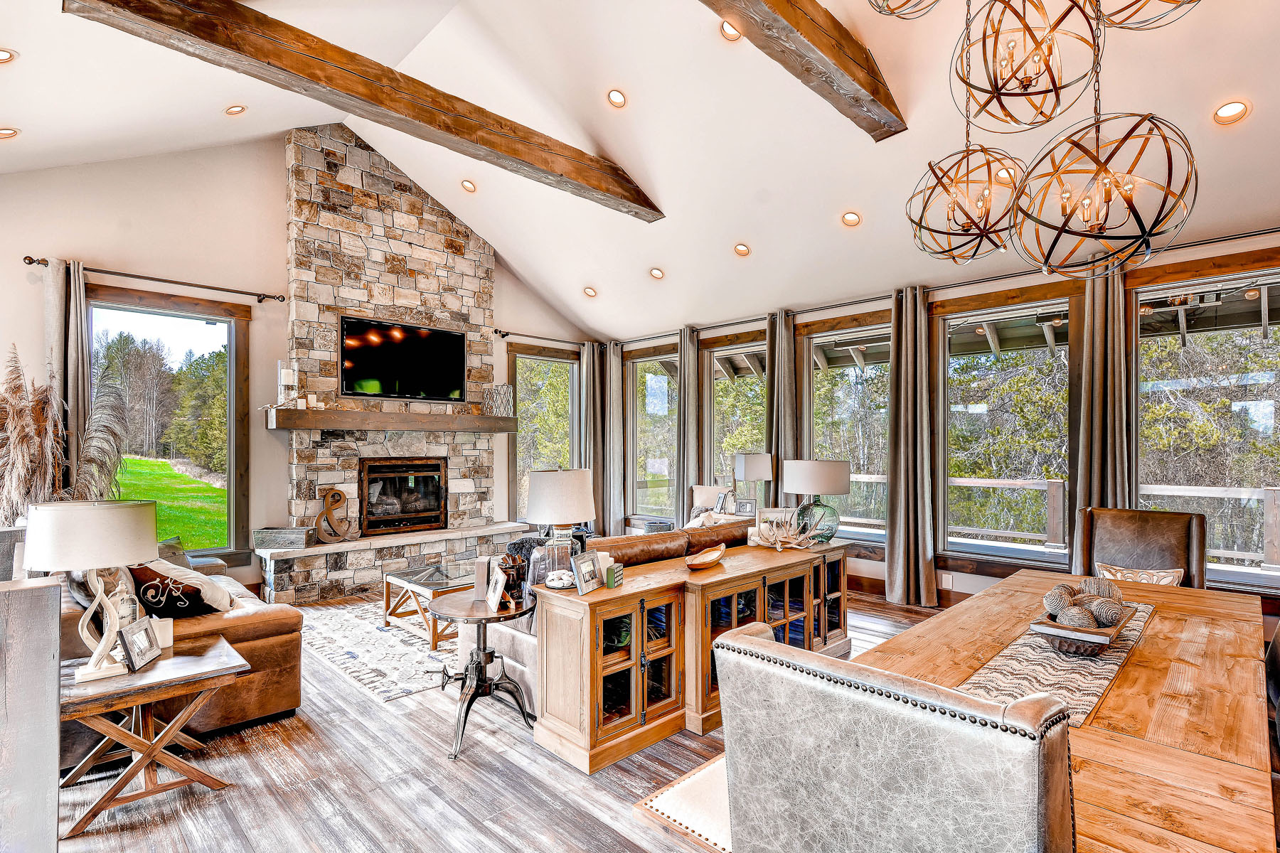 The Hollywood custom home whitefish lake river