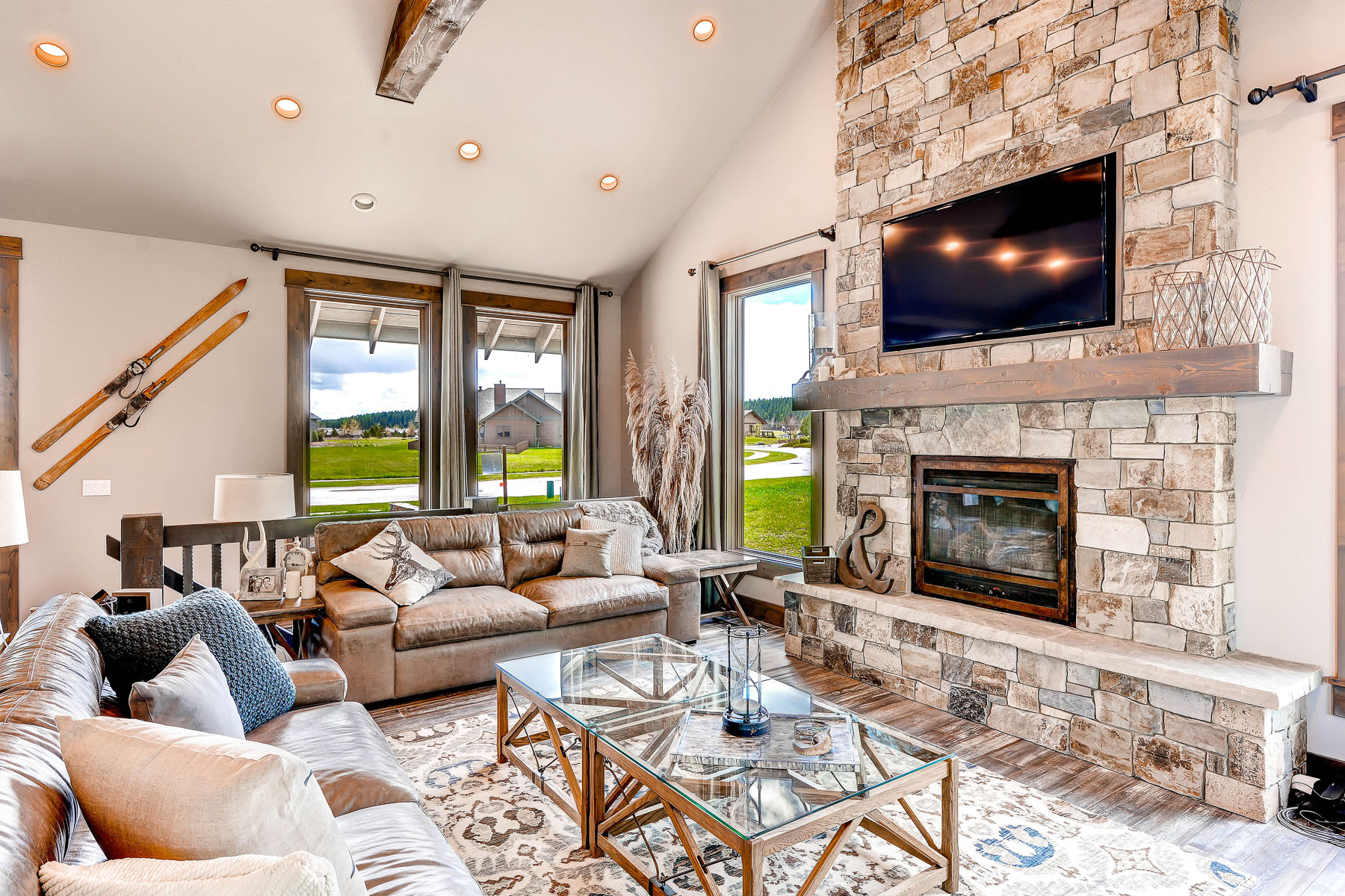 The Hollywood custom home whitefish lake river